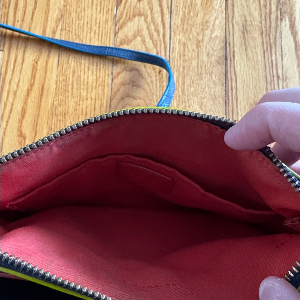 Coach Leather Crossbody Bag Navy - Picture 6 of 6